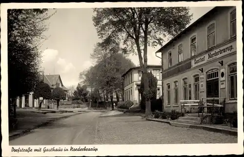 Ak Norderbrarup in Schleswig Holstein, Dorfstraße, Gasthaus