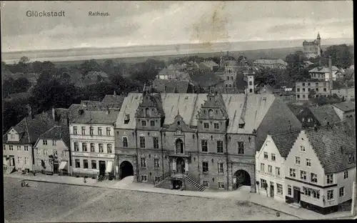 Ak Glückstadt an der Elbe, Rathaus