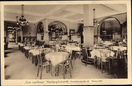 Ak Hamburg Eimsbüttel Lokstedt, Zum Landhaus, Hindenburgstraße 45