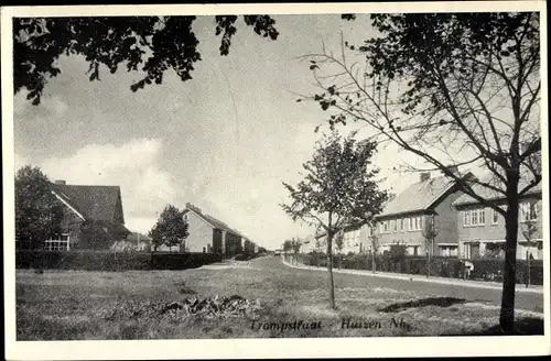 Ak Huizen Nordholland Niederlande, Trompstraat