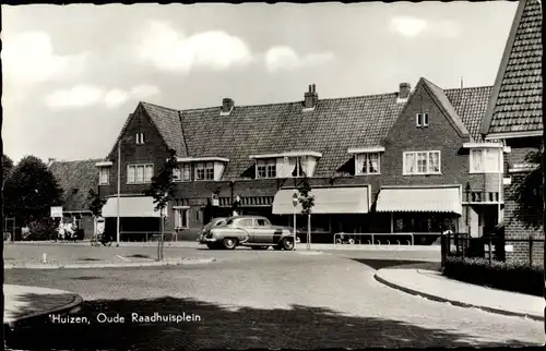 Ak Huizen Nordholland Niederlande, Oude Raadhuisplein