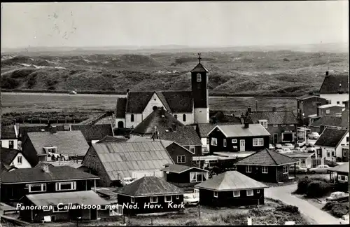 Ak Callantsoog Schagen Nordholland Niederlande, Panorama, Ned. Herv. Kerk