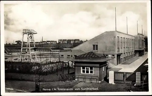 Ak Herne im Ruhrgebiet, Sommerbad