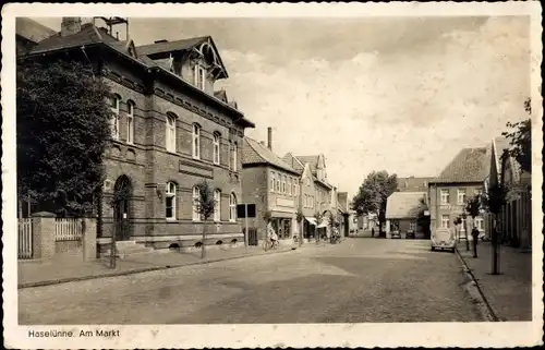 Ak Haselünne im Emsland, Marktplatz