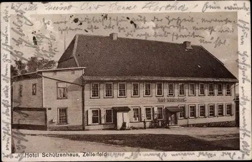 Ak Clausthal Zellerfeld im Oberharz, Hotel Schützenhaus