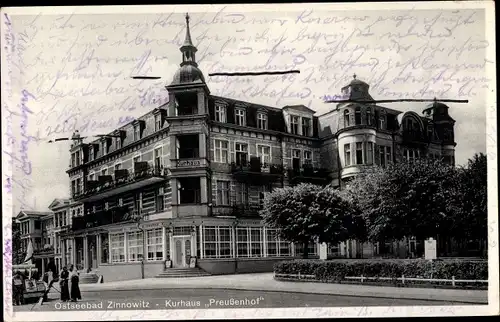 Ak Ostseebad Zinnowitz auf Usedom, Preußenhof