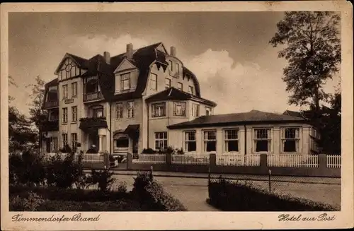 Ak Timmendorfer Strand in Holstein, Hotel zur Post