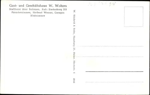 Ak Staffhorst Niedersachsen, Gasthaus, Auto Gaststätte