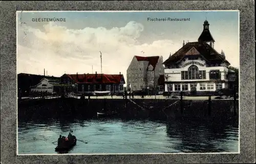 Ak Geestemünde Bremerhaven, Fischerei Restaurant