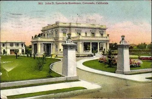 Ak Coronado Kalifornien USA, John D. Spreckels Residence