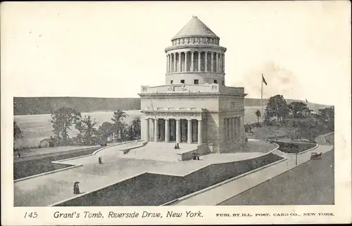Ak Riverside Drive New York City USA, Grant's Tomb