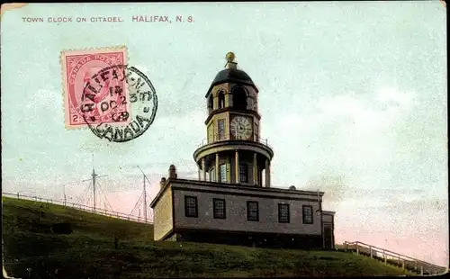 Ak Halifax Nova Scotia Kanada, Town Clock on Citadel