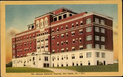 Ak New Castle Pennsylvania USA, The Jameson Memorial Hospital