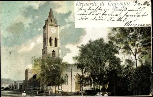 Ak Guaymas Mexiko, Kirche