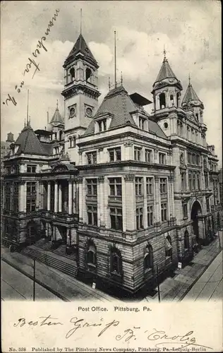 Ak Pittsburgh Pennsylvania USA, Post Office