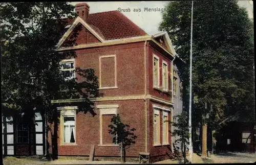 Ak Menslage in Niedersachsen, Blick auf ein Wohnhaus