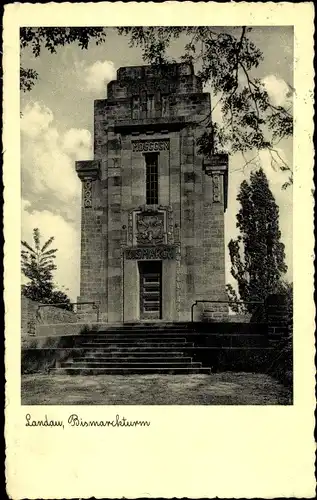 Ak Landau in der Pfalz, Bismarckturm