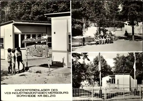 Ak Borkheide in der Mark, Kinderferienlager d. VEB Industriemontagen Merseburg