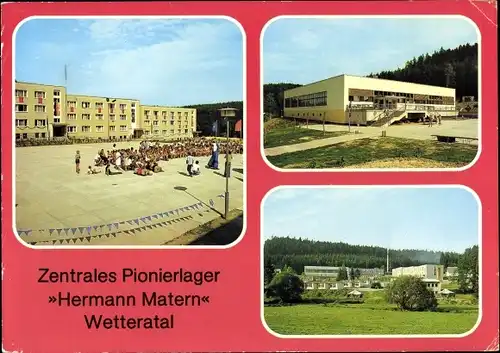 Ak Raila Saalburg Ebersdorf in Thüringen, Zentrales Pionierlager Hermann Matern Wetteratal