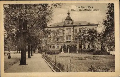 Ak Landau in der Pfalz, Höhere Städt. Mädchen Schule