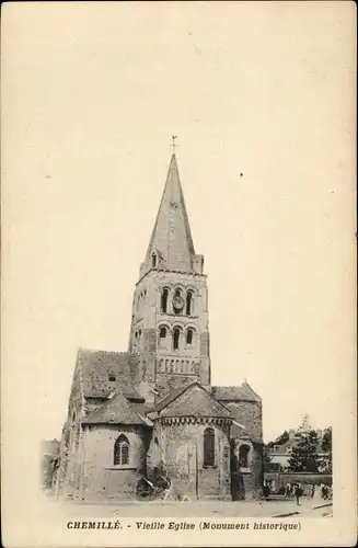 Ak Chemillé Maine et Loire, Vieille Eglise