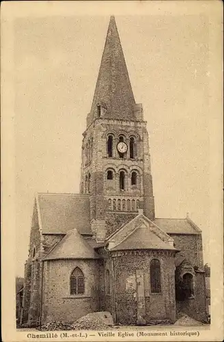 Ak Chemillé Maine et Loire, Vieille Eglise