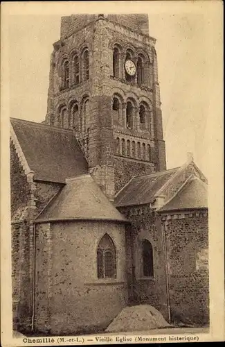 Ak Chemillé Maine et Loire, Vieille Eglise