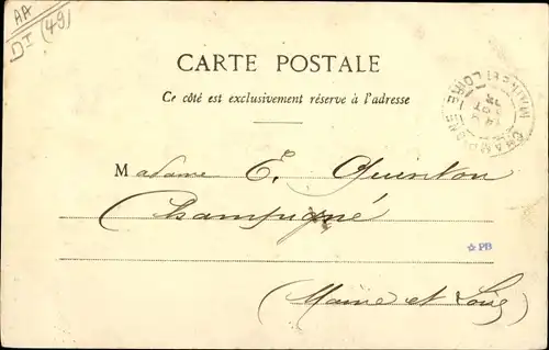 Ak Les Ponts de Cé Maine et Loire, Costume, Frau in Tracht