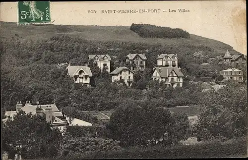 Ak Saint Pierre en Port Seine Maritime, Les Villas