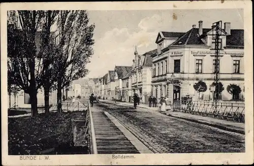 Ak Bünde in Ostwestfalen, Bolldamm, Reinigungsanstalt H. Böker