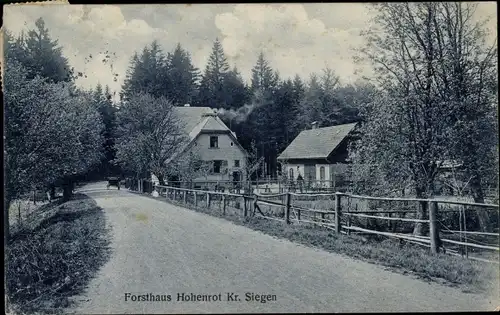 Ak Netphen im Siegerland, Forsthaus Hohenrot