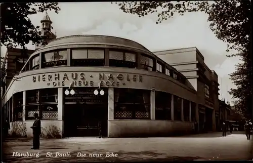 Ak Hamburg St Pauli, Die neue Ecke, Bierhaus Nagler