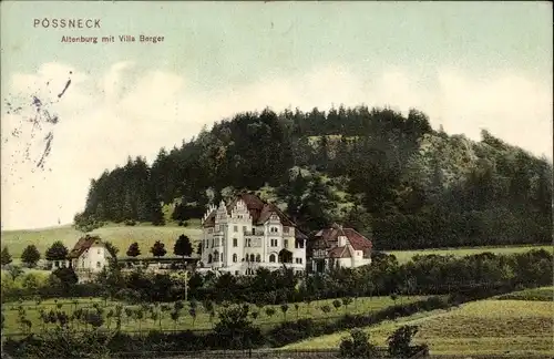 Ak Pößneck in Thüringen, Altenburg, Villa Bergen