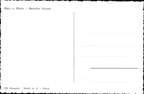 Ak Stein am Rhein Kanton Schaffhausen, Bemalte Häuser