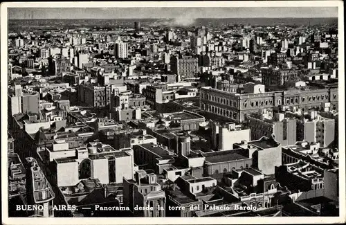 Ak Buenos Aires Argentinien, Panorama desde la torre del Palacio Barolo
