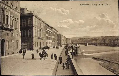 Ak Firenze Florenz Toscana, Lung' Arno Nuovo