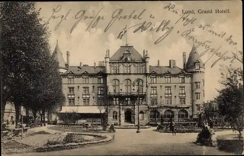 Ak Lund Schweden, Grand Hotell