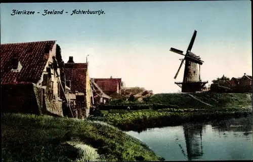 Ak Zierikzee Zeeland, Achterbuurtje