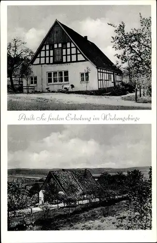 Ak Schlingdorf Buer Melle in Niedersachsen, Waldhaus Stuckenberg, Pension, Haus Klehr