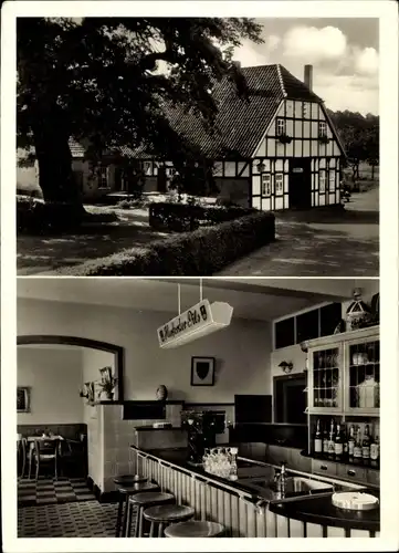 Ak Spenge in Westfalen, Gastwirtschaft Alte Mühle, Innenansicht