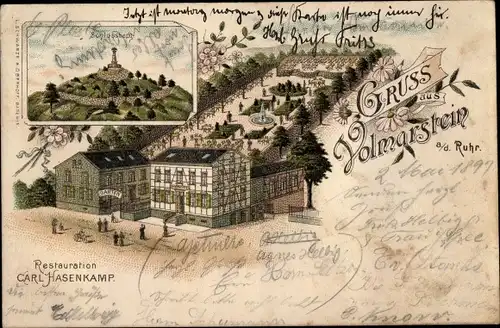 Litho Volmarstein Wetter an der Ruhr, Restauration