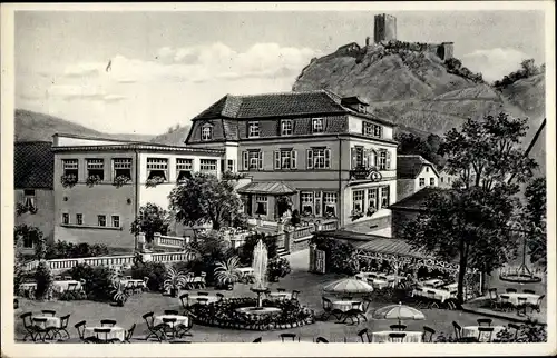 Künstler Ak Kobern Gondorf Rheinland Pfalz, Weinhaus und Hotel