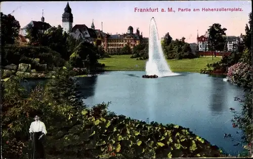 Ak Frankfurt am Main, Partie am Hohenzollernplatz
