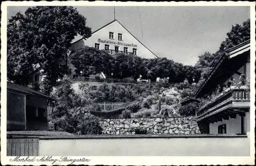 Ak Bad Aibling in Oberbayern, Gaststätte Steingarten