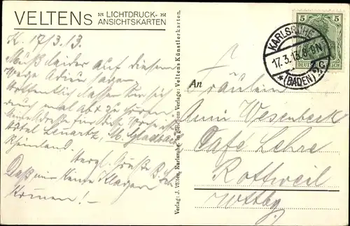 Ak Karlsruhe in Baden, Stadtgarten, Schwarzwaldhaus