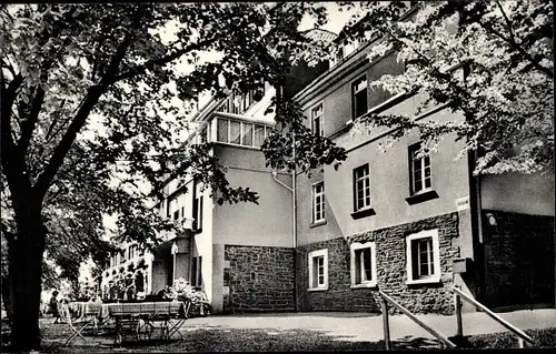 Ak Hattingen Ruhr Westf., Erholungsheim Haus Friede, Gartenbereich