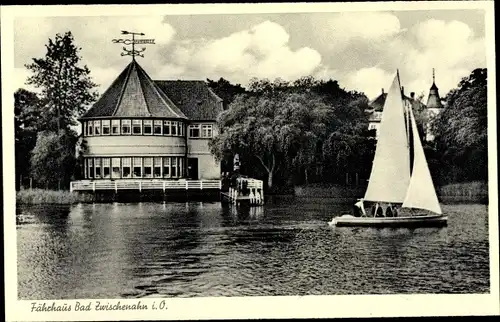 Ak Bad Zwischenahn, Fährhaus, Restaurant Café, Boot