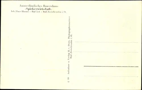 Ak Bad Zwischenahn Niedersachsen, Ammerländisches Bauernhaus Spiekerwirtschaft