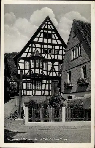 Ak Neustadt Breuberg im Odenwald, Altdeutsches Haus