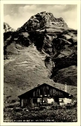 Ak Samerberg in Oberbayern, Käser Alm mit Kl. Wilden